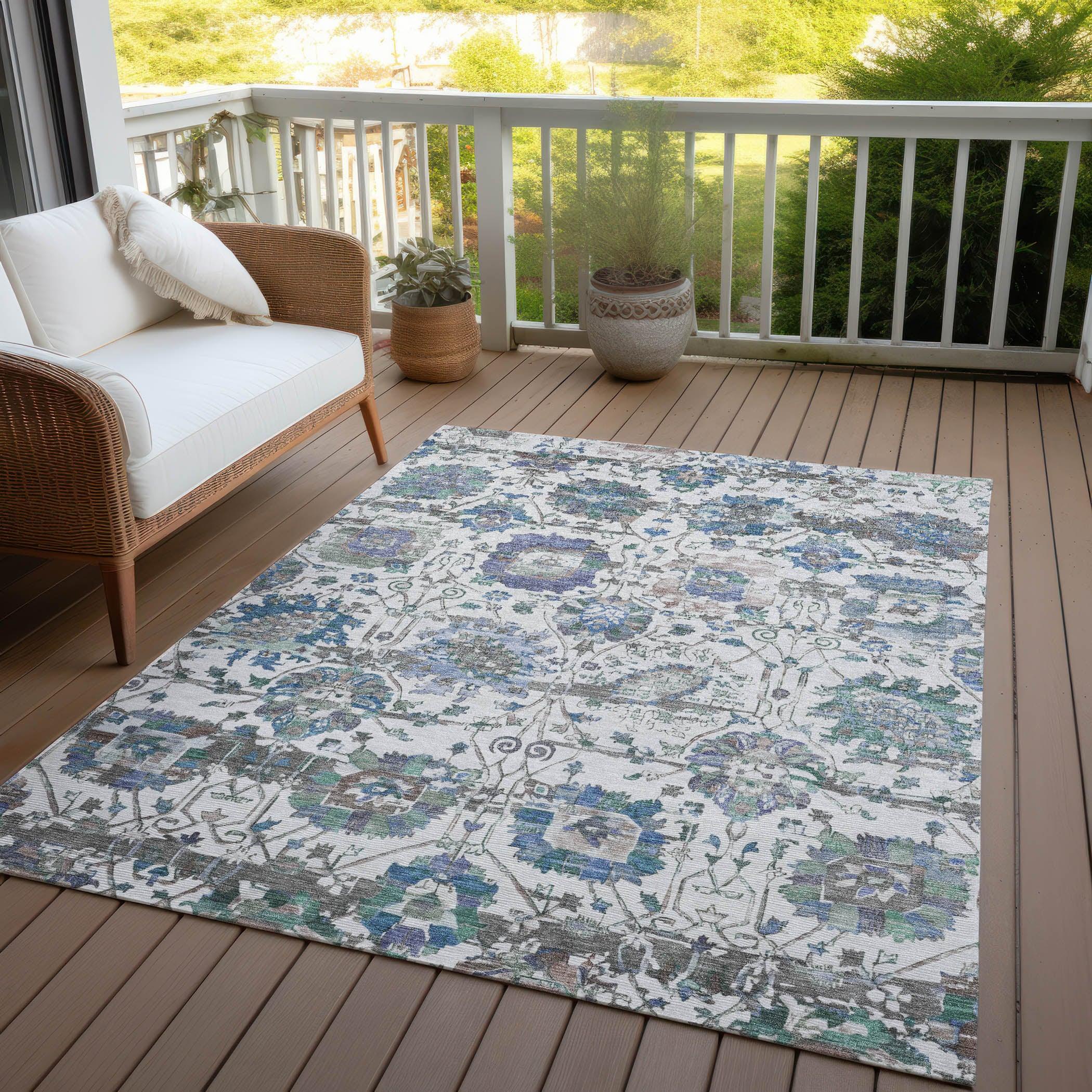 Addison Rugs Haelira Ivory Washable Indoor-Outdoor Rug