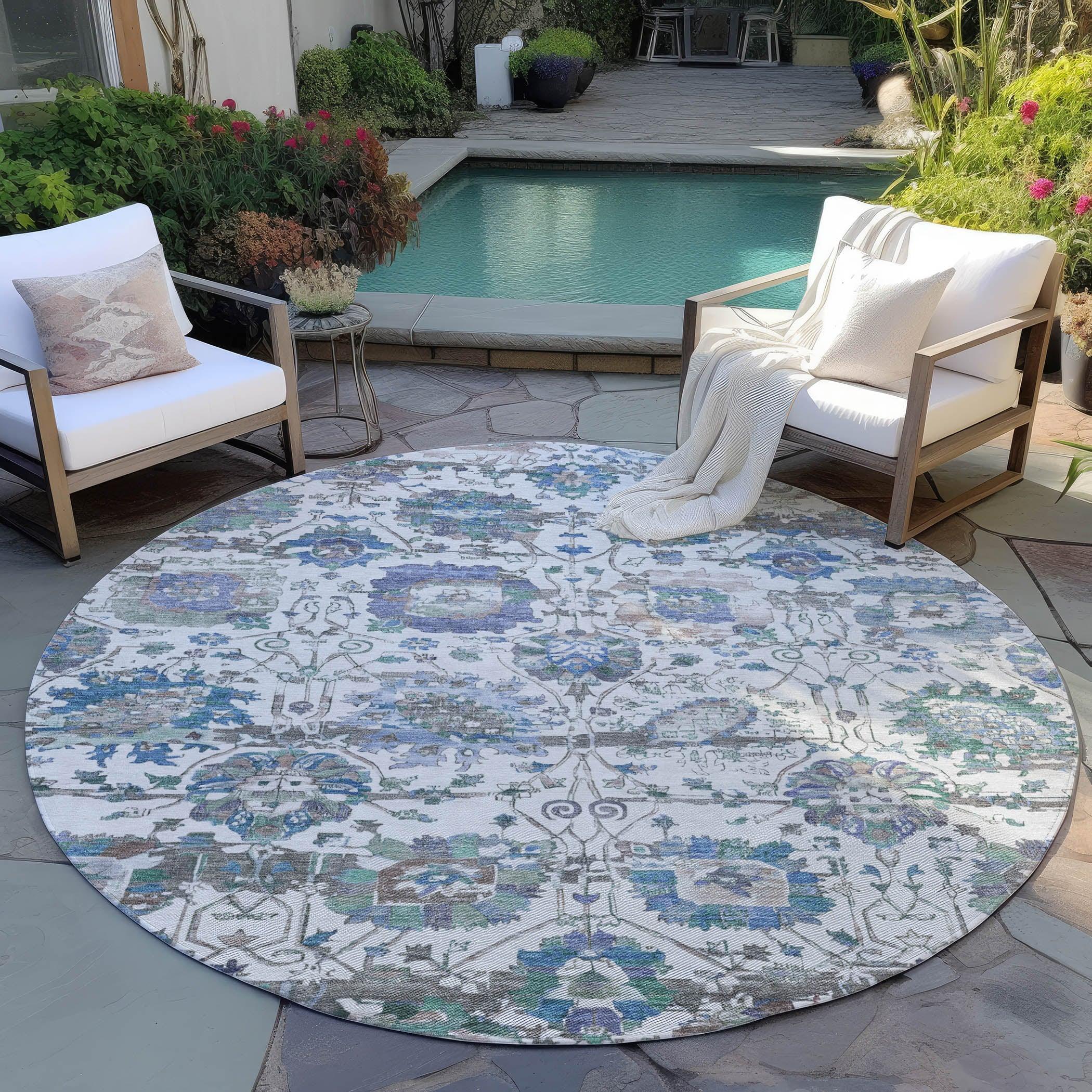 Addison Rugs Haelira Ivory Washable Indoor-Outdoor Rug