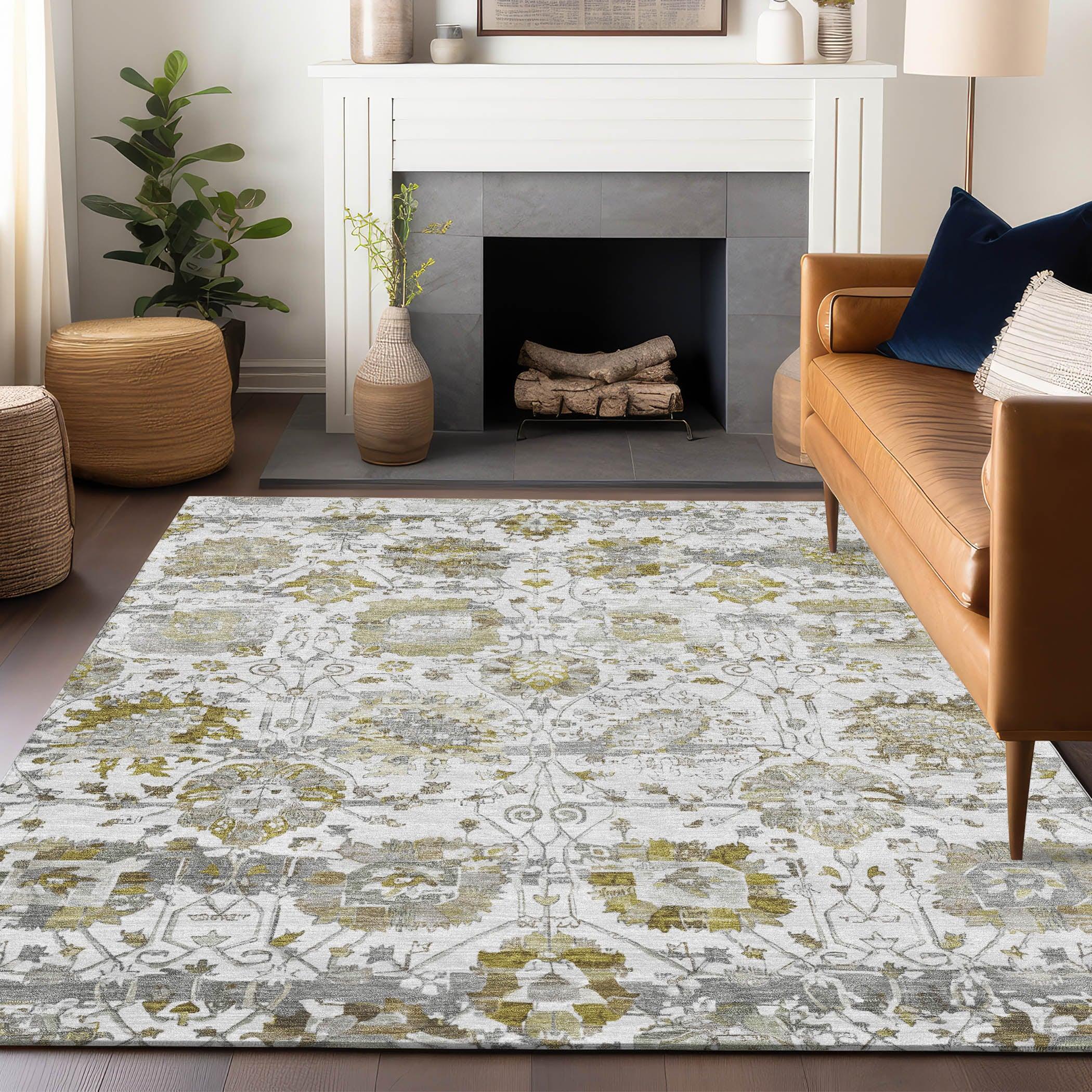 Addison Rugs Haelira Linen Washable Indoor-Outdoor Rug