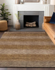 Addison Rugs Haelius Brown Washable Indoor-Outdoor Rug