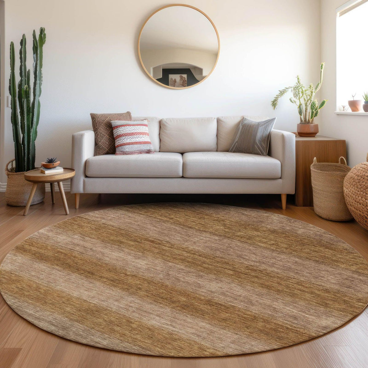 Addison Rugs Haelius Brown Washable Indoor-Outdoor Rug