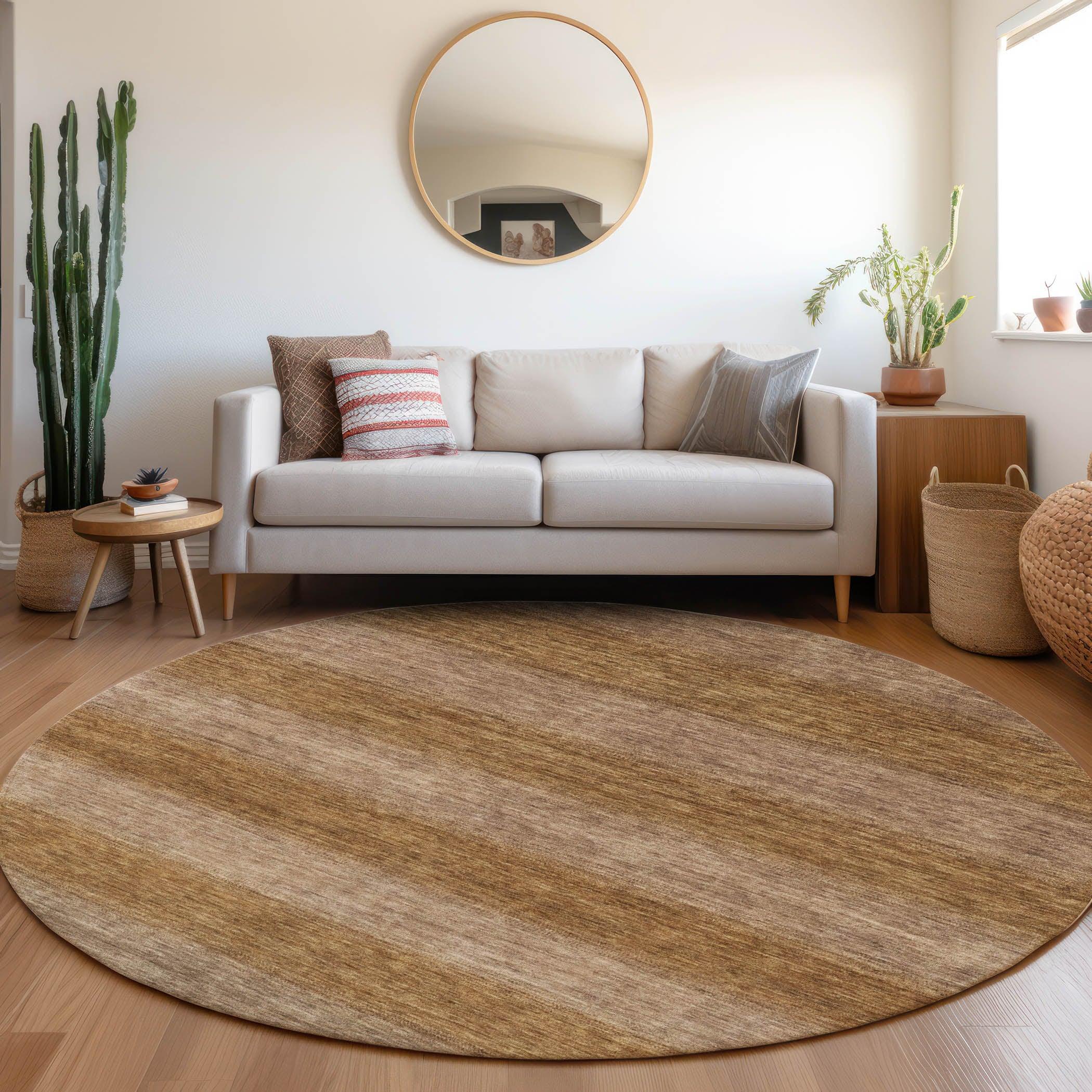 Addison Rugs Haelius Brown Washable Indoor-Outdoor Rug