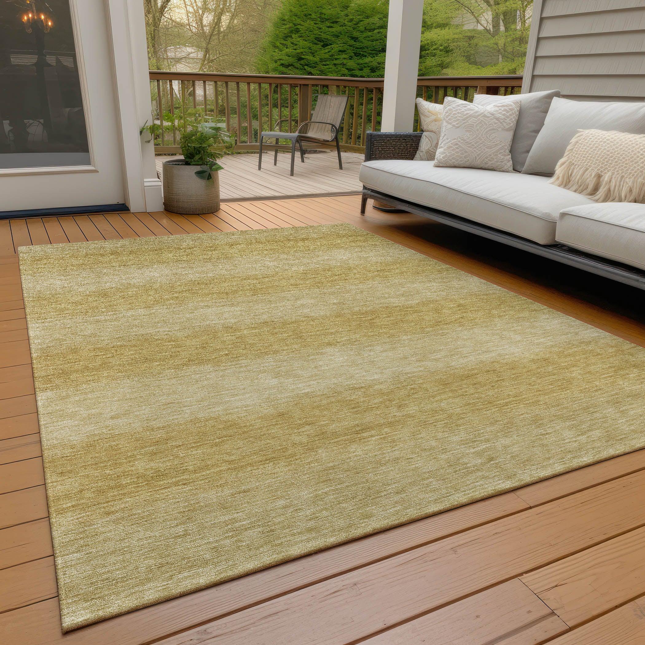 Addison Rugs Haelius Gold Washable Indoor-Outdoor Rug