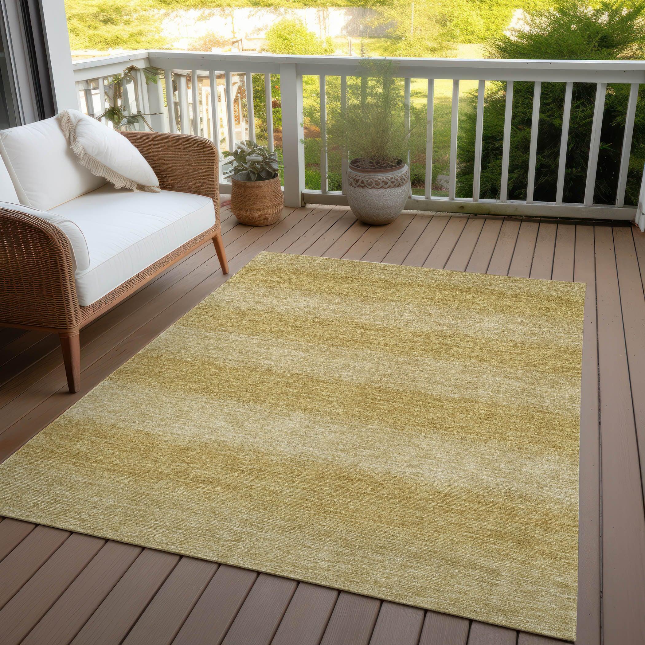 Addison Rugs Haelius Gold Washable Indoor-Outdoor Rug
