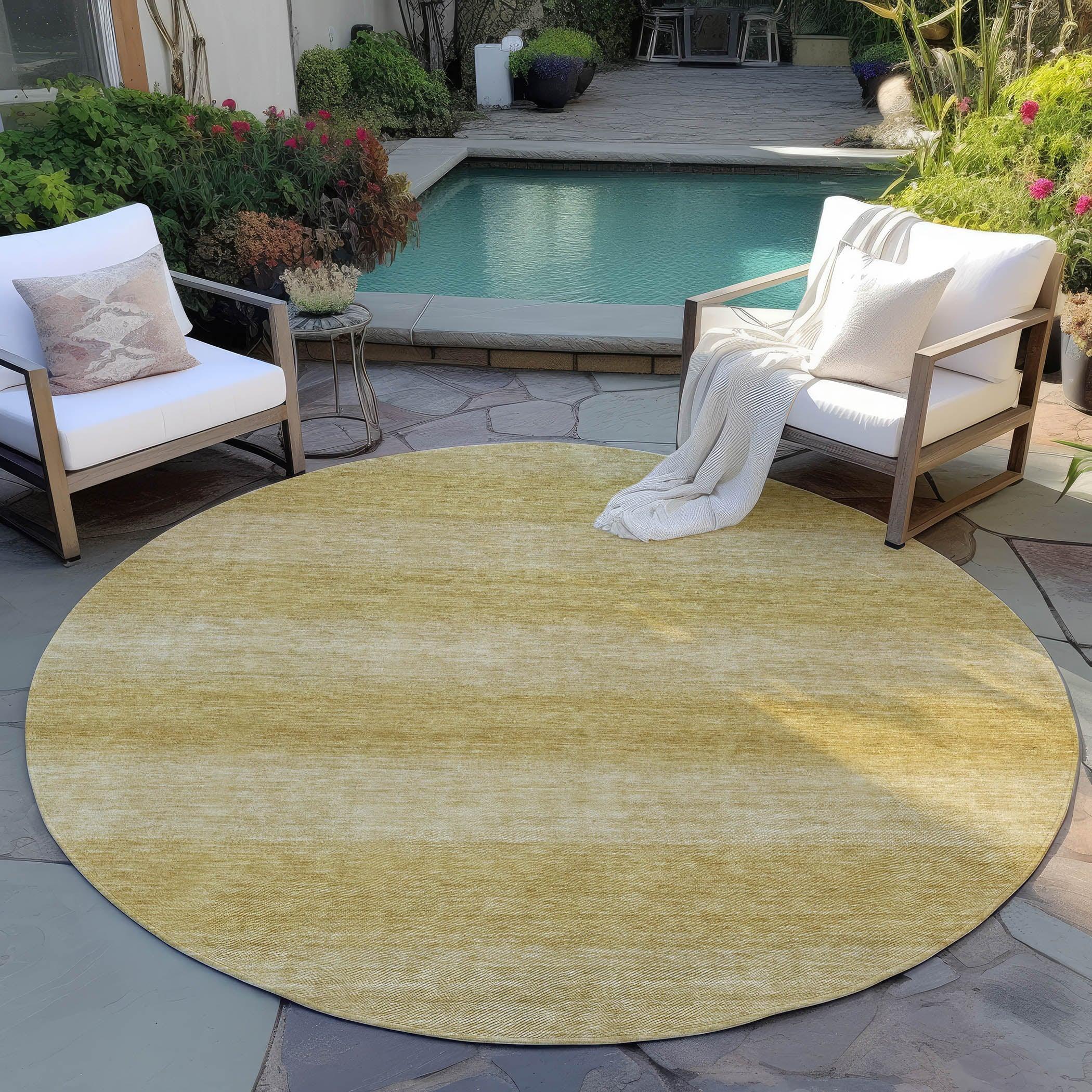Addison Rugs Haelius Gold Washable Indoor-Outdoor Rug