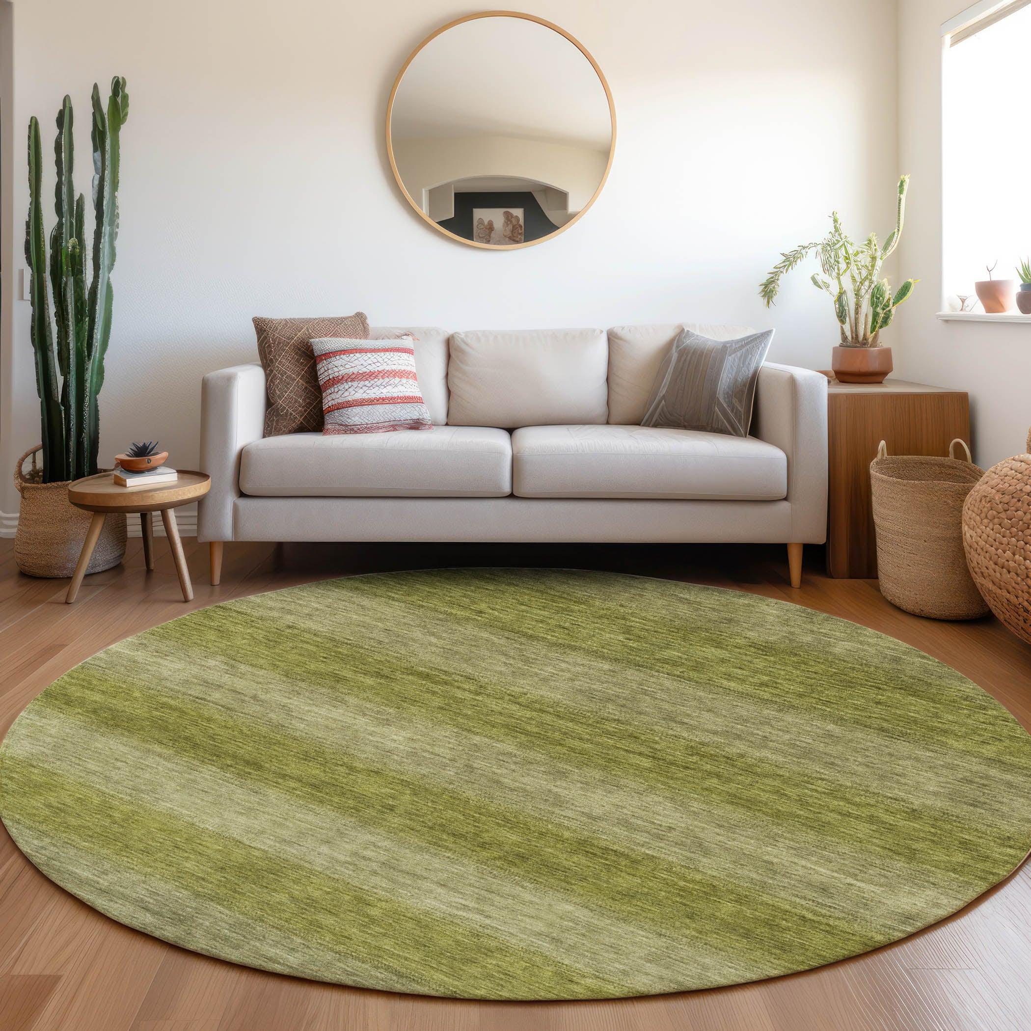 Addison Rugs Haelius Green Washable Indoor-Outdoor Rug
