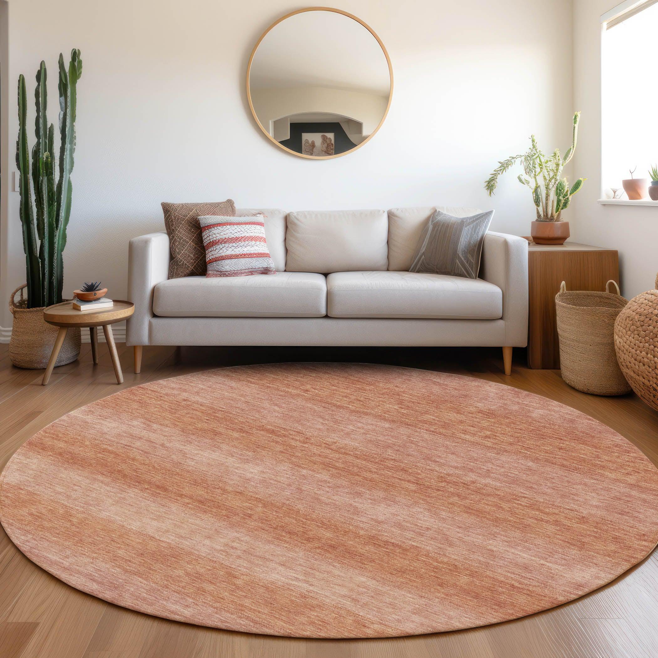 Addison Rugs Haelius Orange Washable Indoor-Outdoor Rug