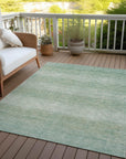 Addison Rugs Haelius Teal Washable Indoor-Outdoor Rug