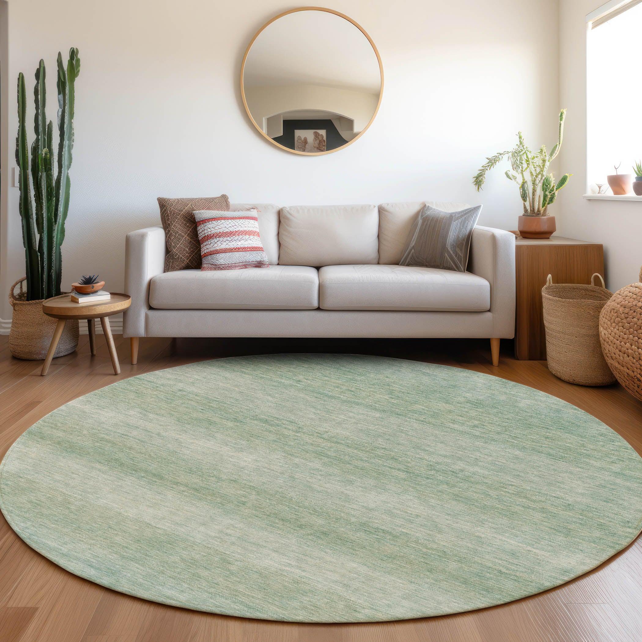 Addison Rugs Haelius Teal Washable Indoor-Outdoor Rug