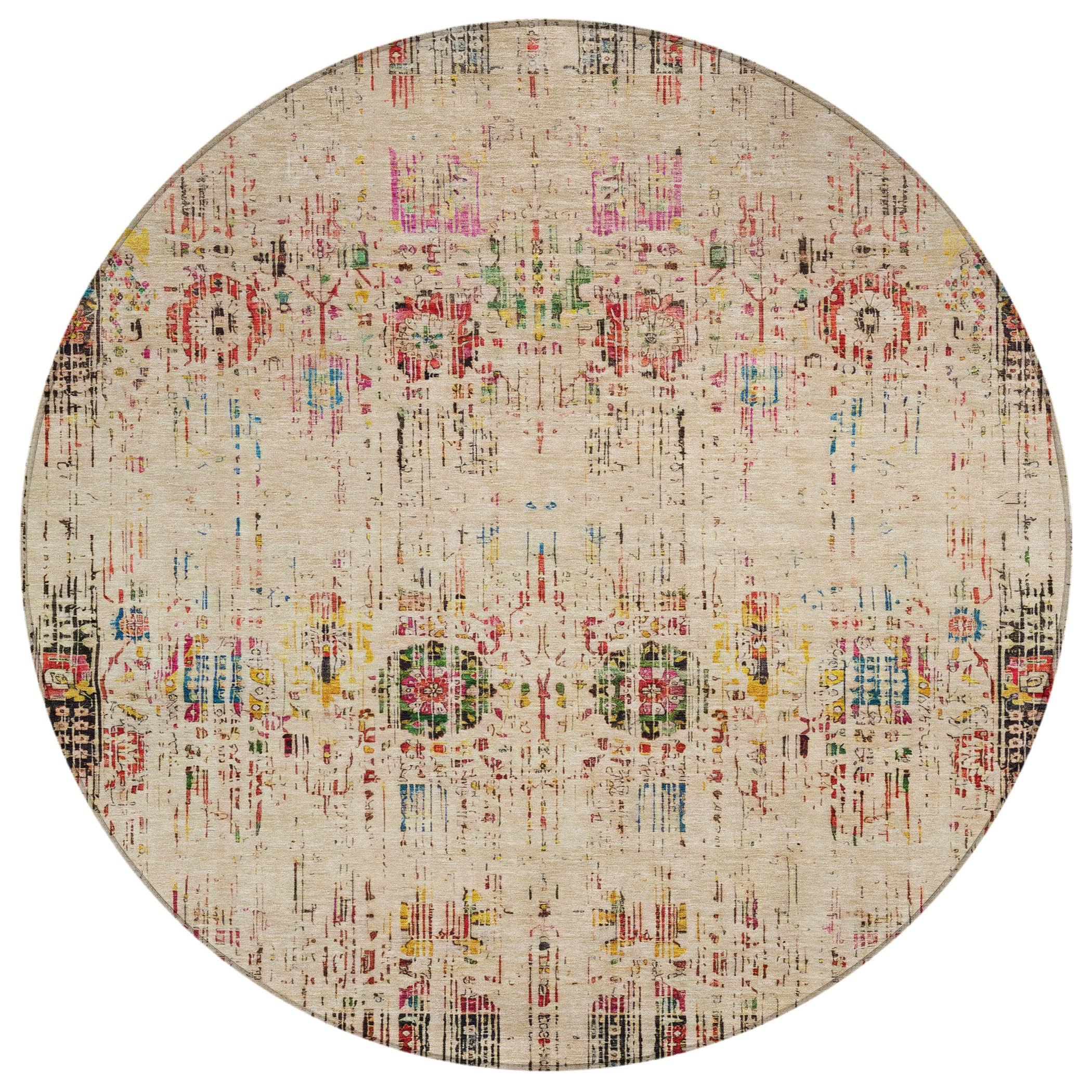 Addison Rugs Haelon Beige Washable Indoor-Outdoor Rug