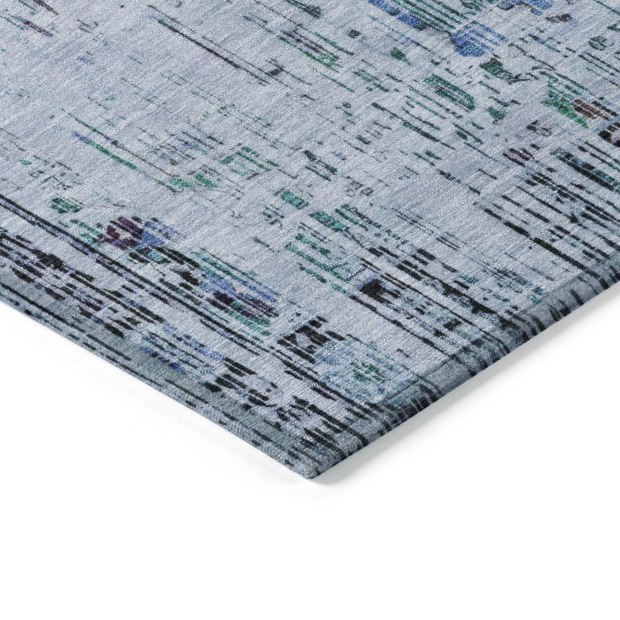 Addison Rugs Haelon Blue Washable Indoor-Outdoor Rug