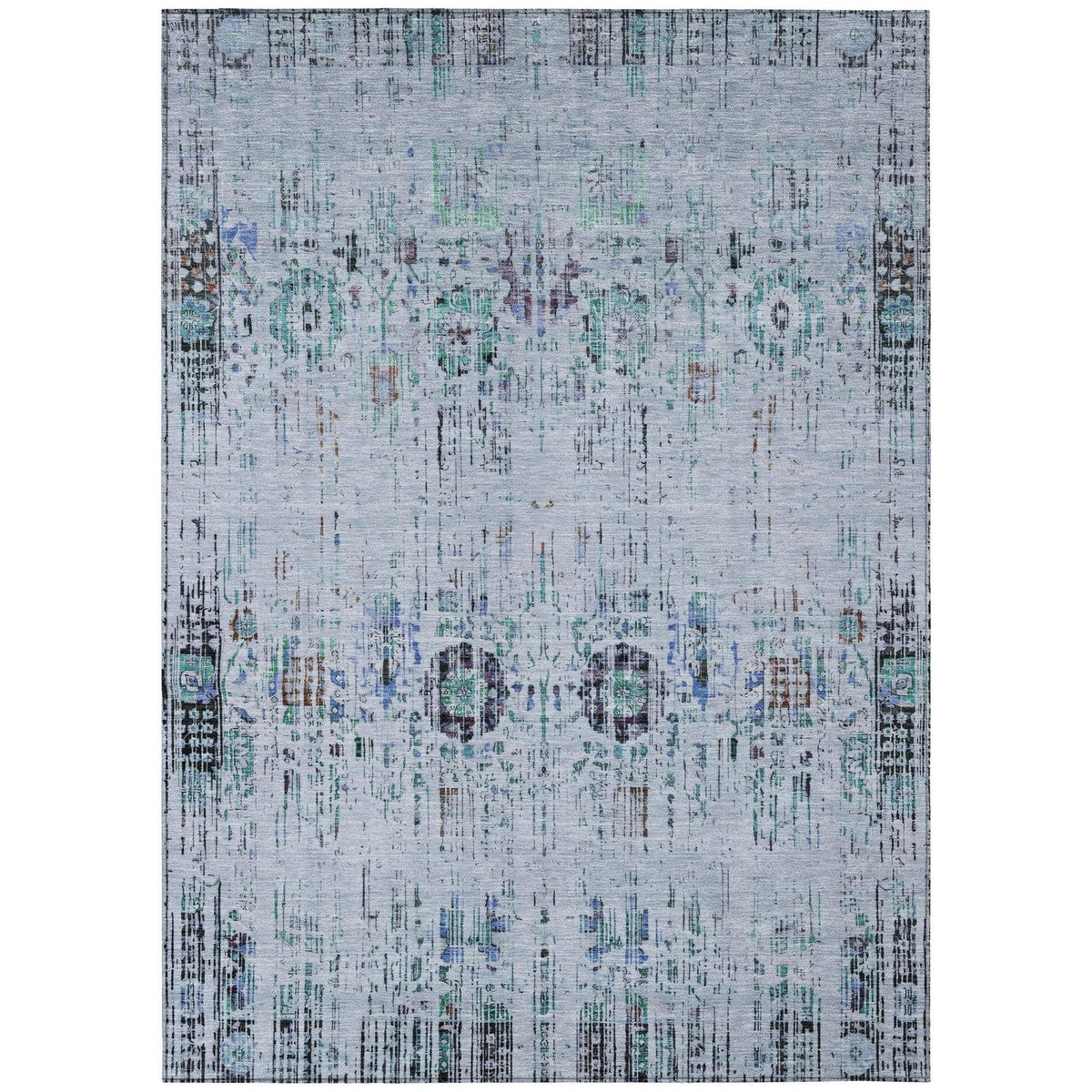 Addison Rugs Haelon Blue Washable Indoor-Outdoor Rug