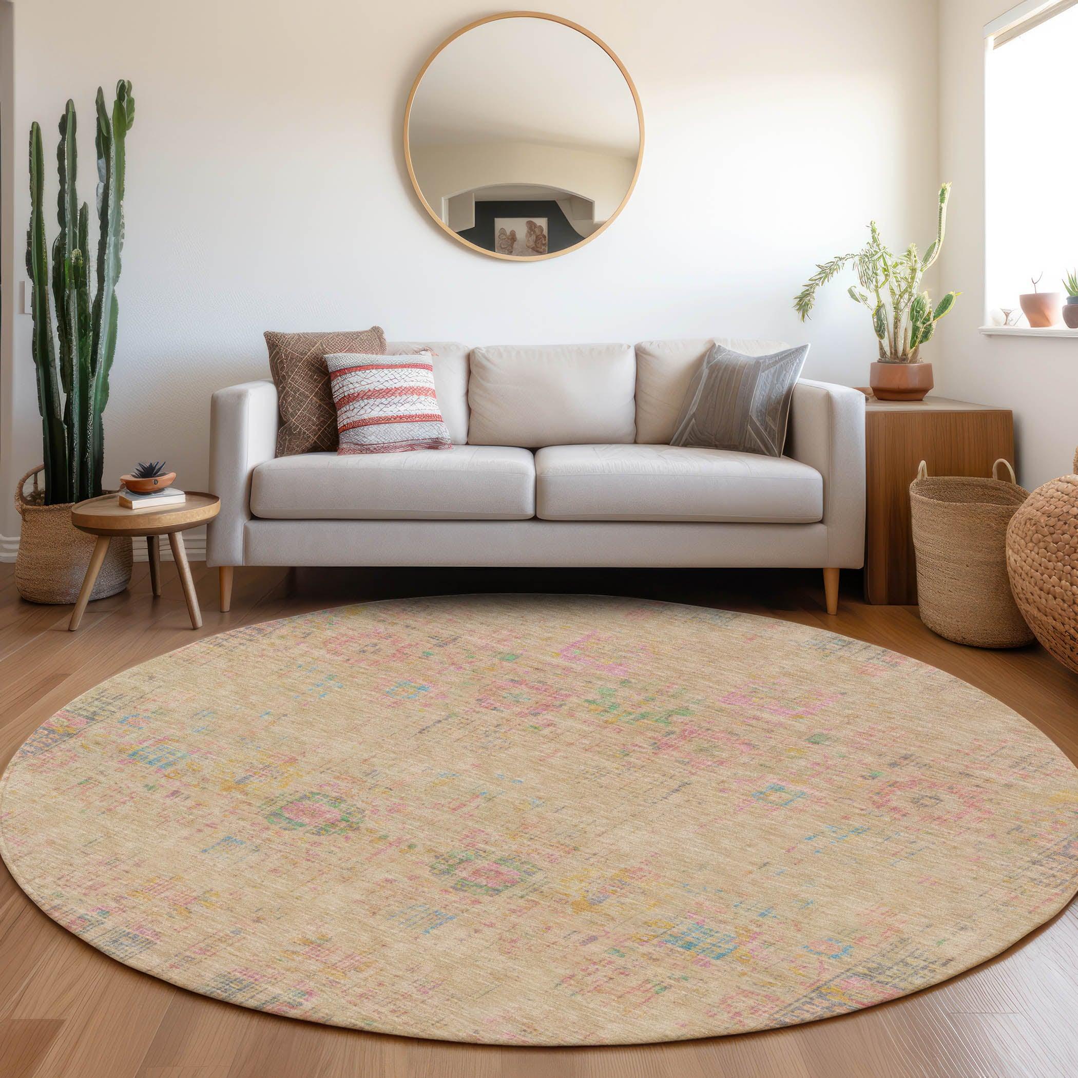 Addison Rugs Haelon Brown Washable Indoor-Outdoor Rug