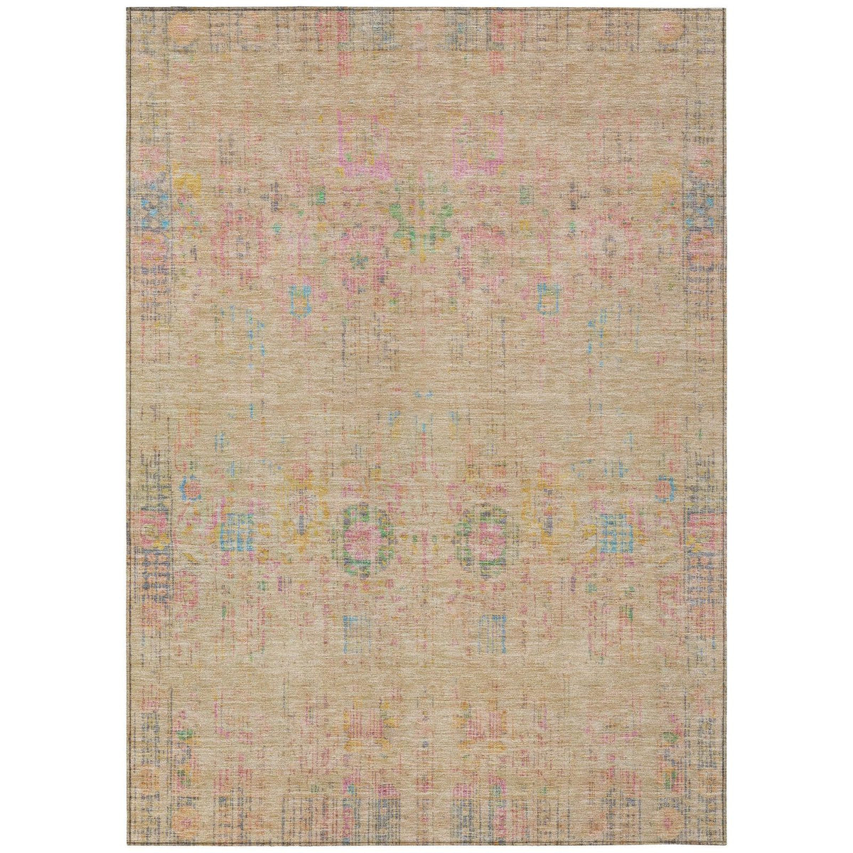Addison Rugs Haelon Brown Washable Indoor-Outdoor Rug