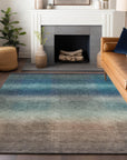 Addison Rugs Haelor Blue Washable Indoor-Outdoor Rug