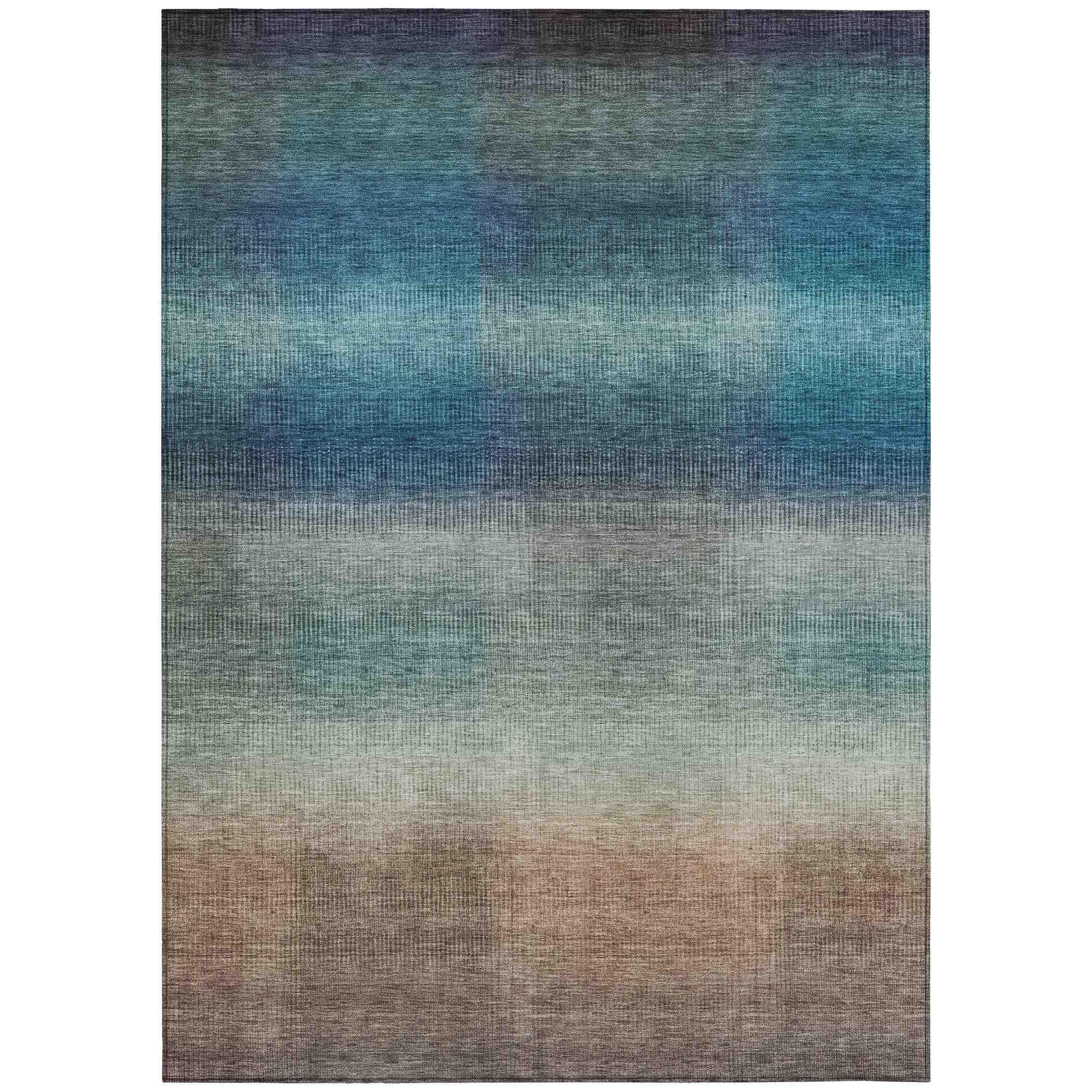 Addison Rugs Haelor Blue Washable Indoor-Outdoor Rug