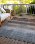 Addison Rugs Haelor Brown Washable Indoor-Outdoor Rug