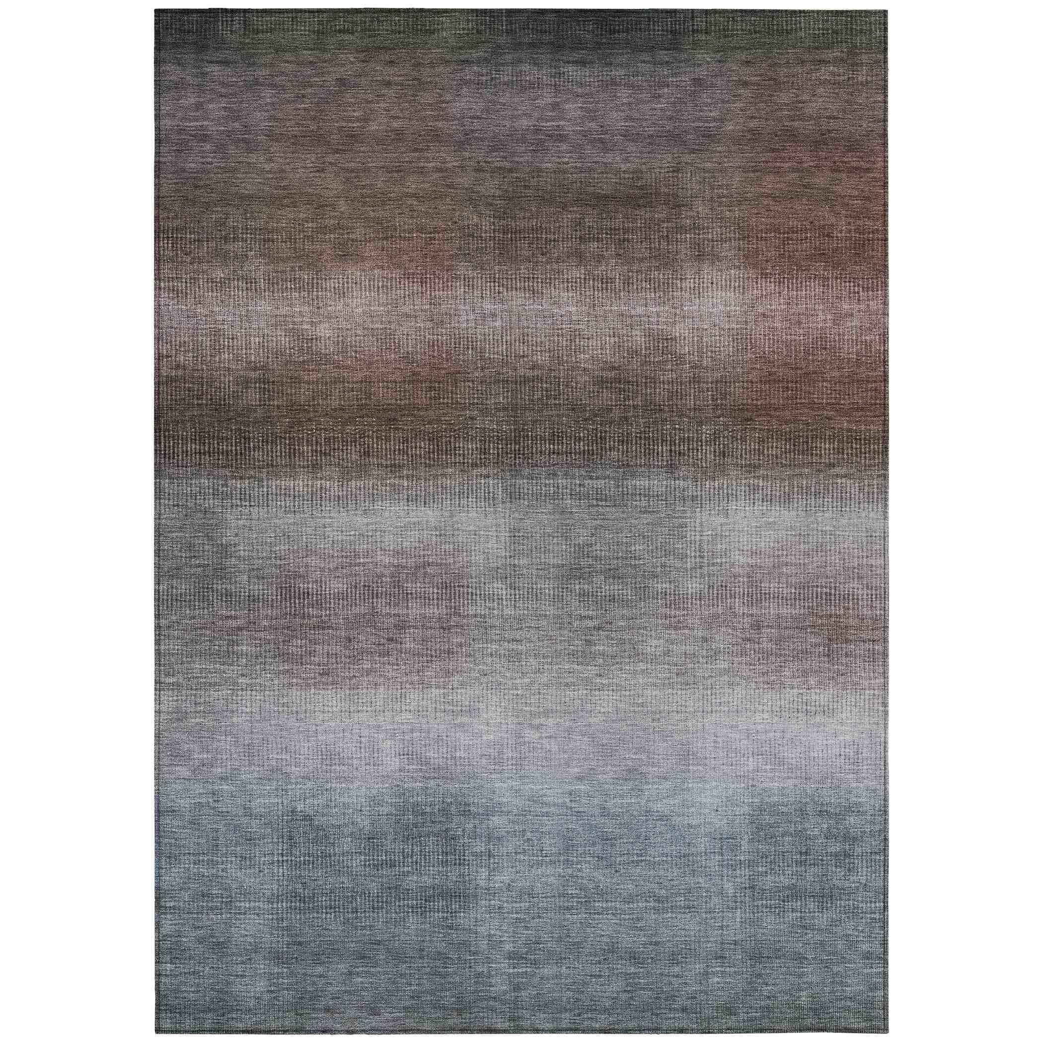Addison Rugs Haelor Brown Washable Indoor-Outdoor Rug