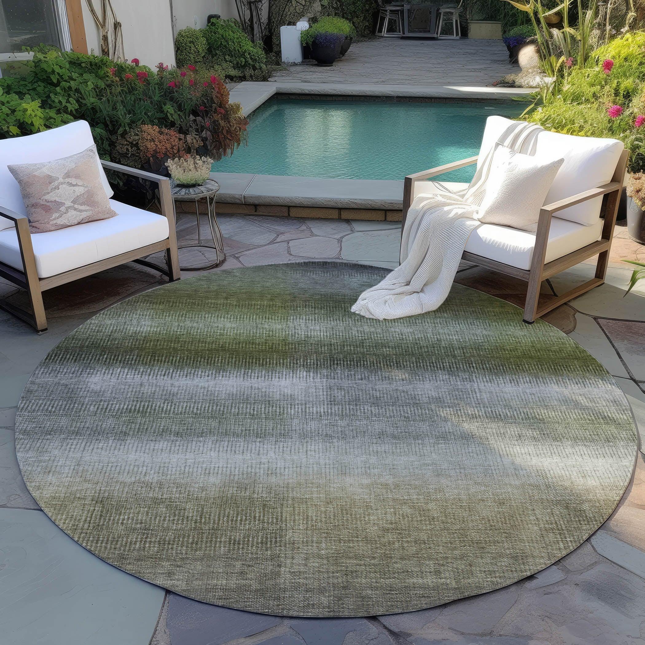 Addison Rugs Haelor Gray Washable Indoor-Outdoor Rug