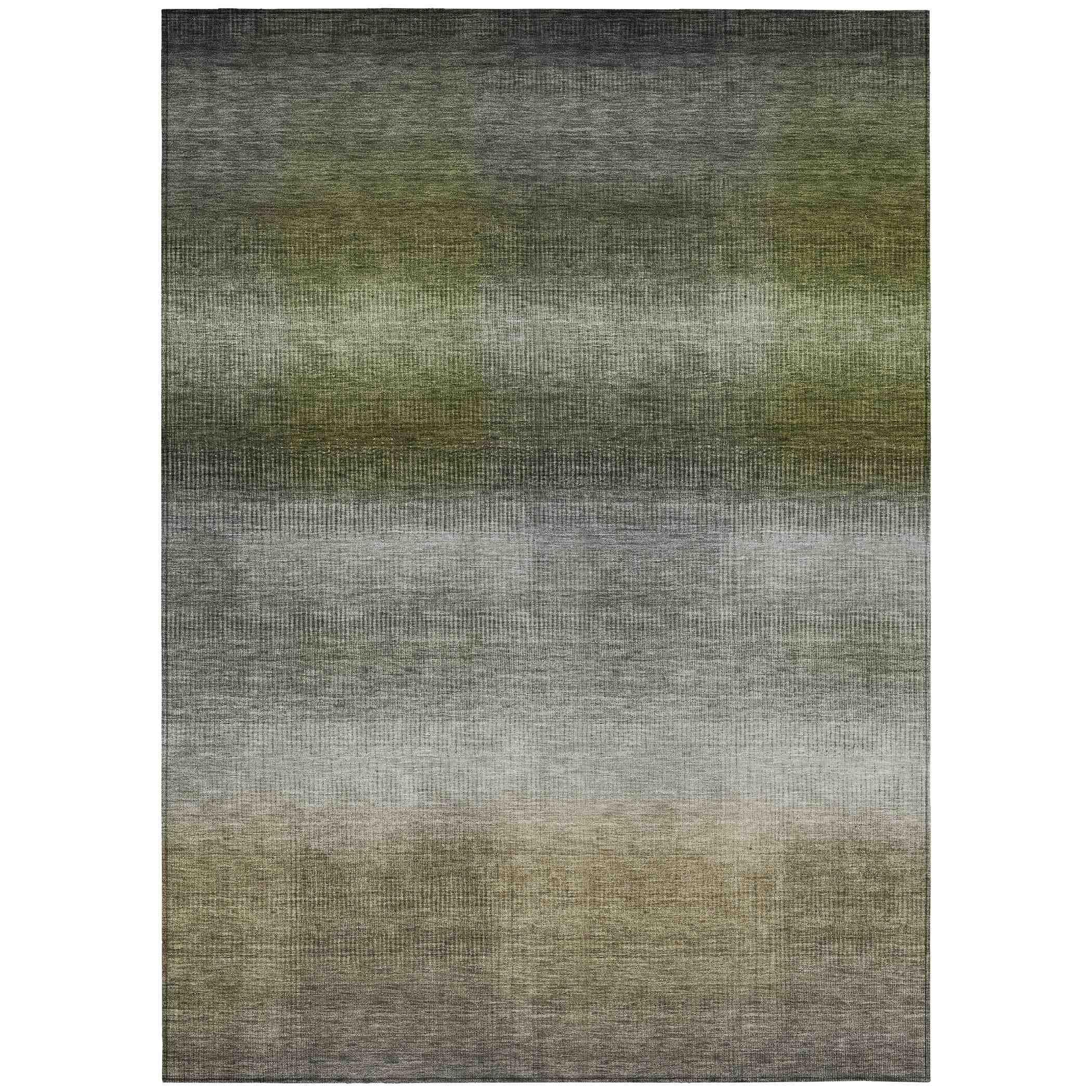Addison Rugs Haelor Gray Washable Indoor-Outdoor Rug