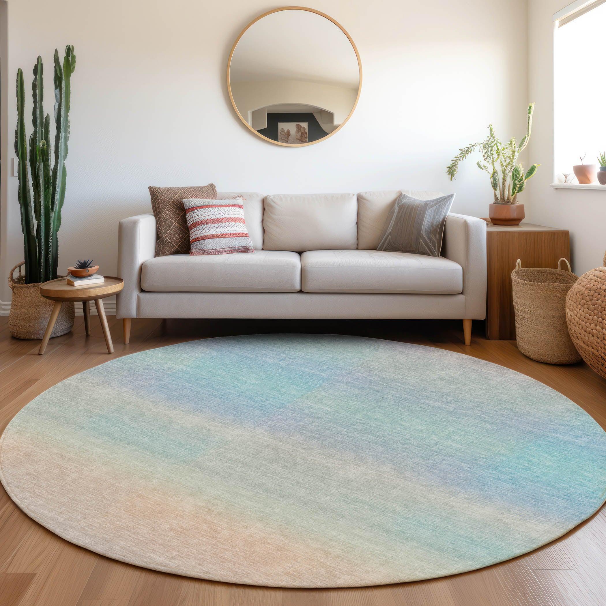 Addison Rugs Haelor Sky Washable Indoor-Outdoor Rug