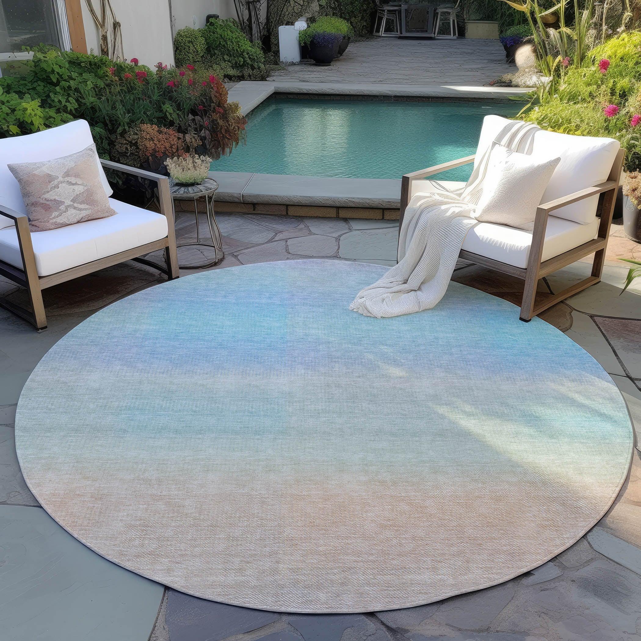 Addison Rugs Haelor Sky Washable Indoor-Outdoor Rug