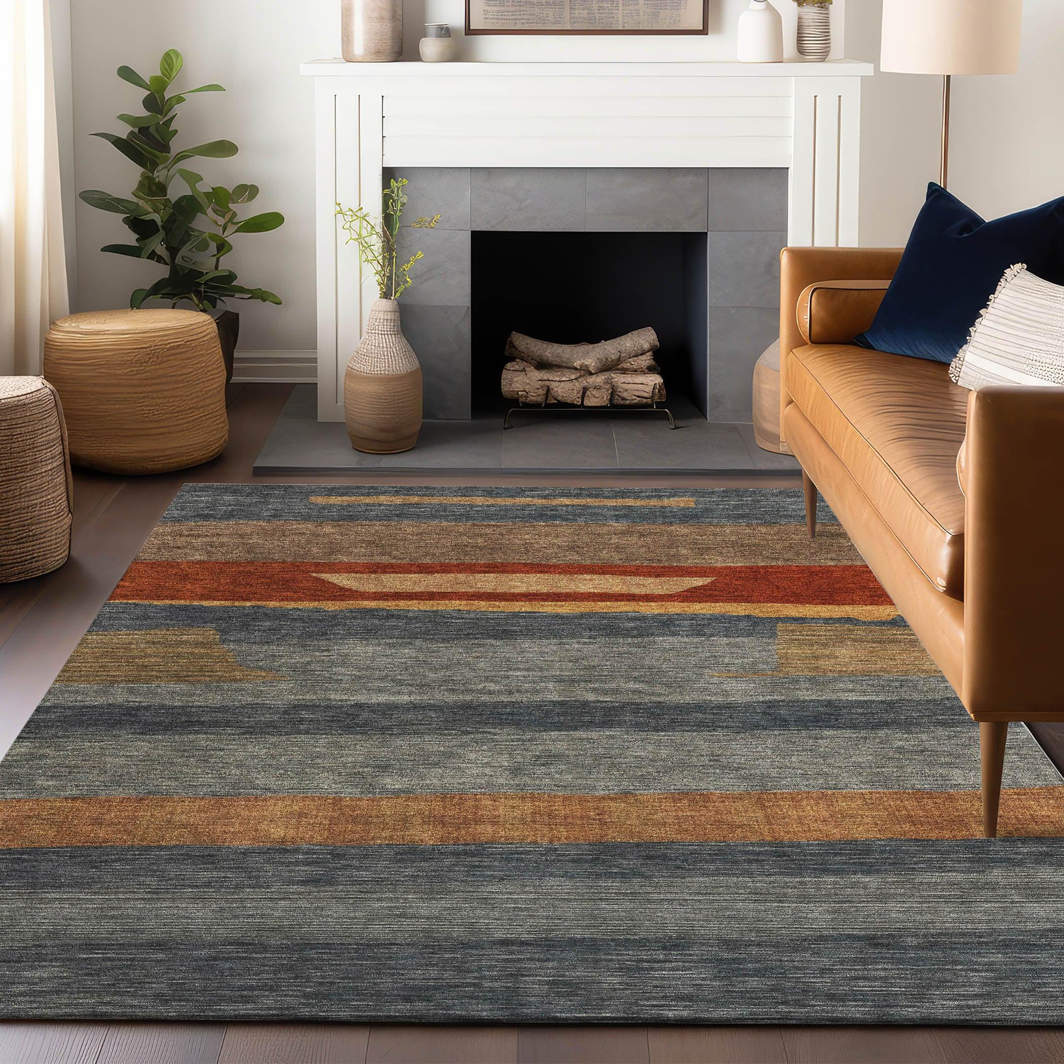 Addison Rugs Haelora Blue Washable Indoor-Outdoor Rug