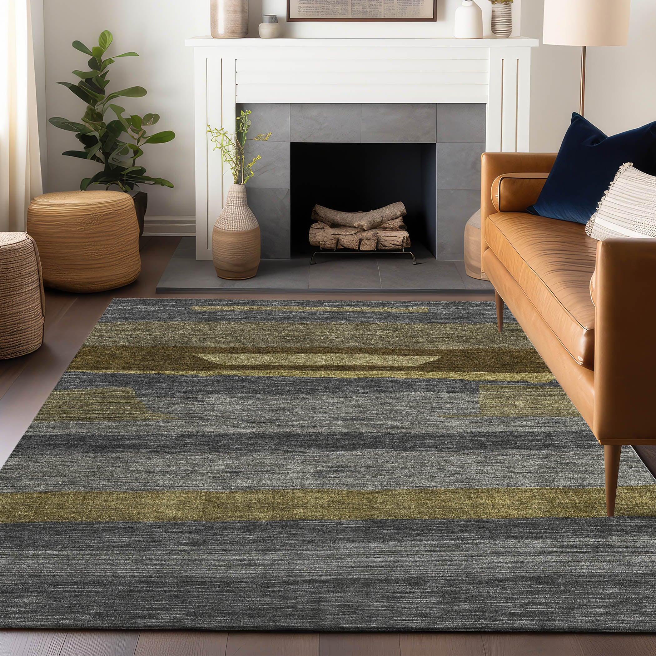 Addison Rugs Haelora Gray Washable Indoor-Outdoor Rug