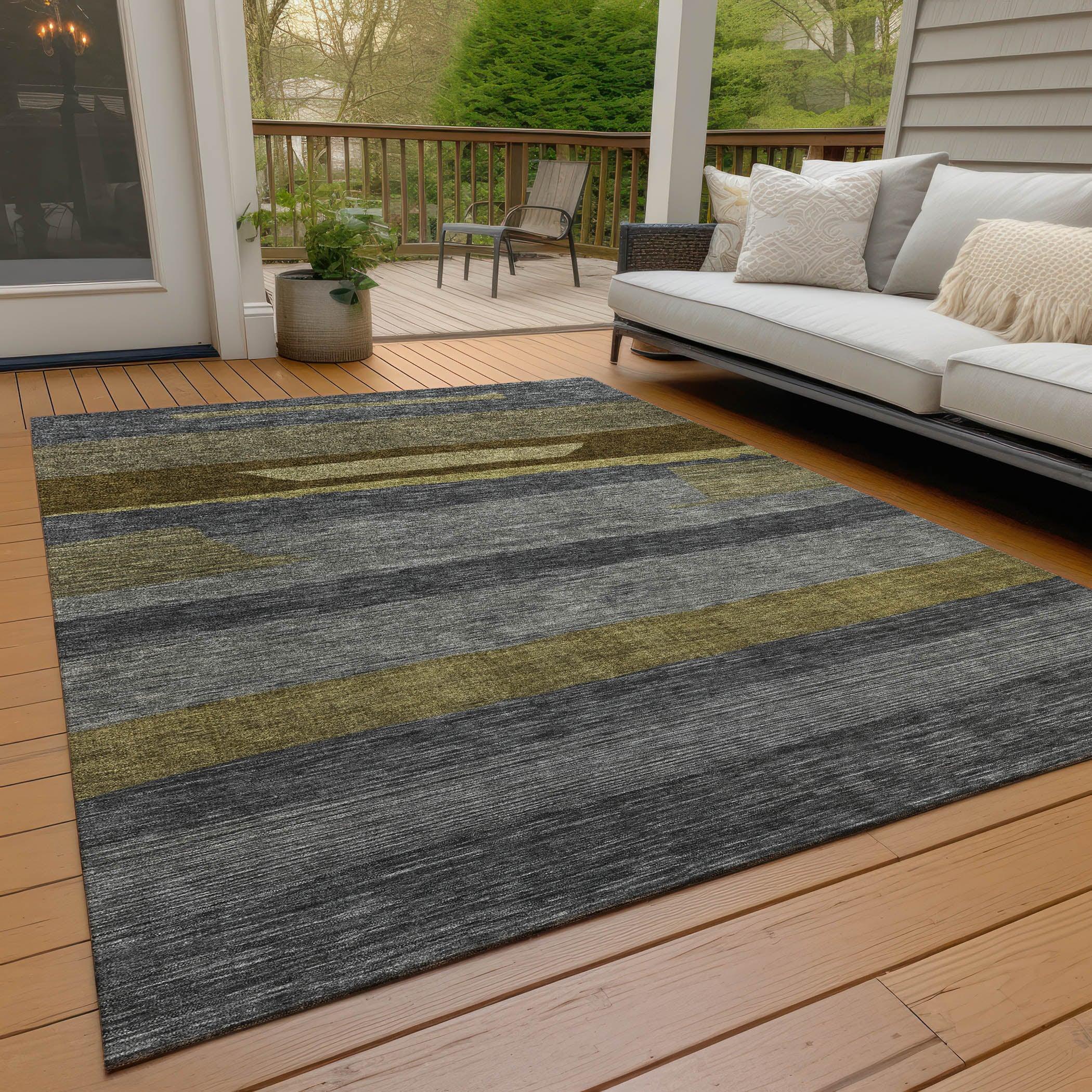 Addison Rugs Haelora Gray Washable Indoor-Outdoor Rug