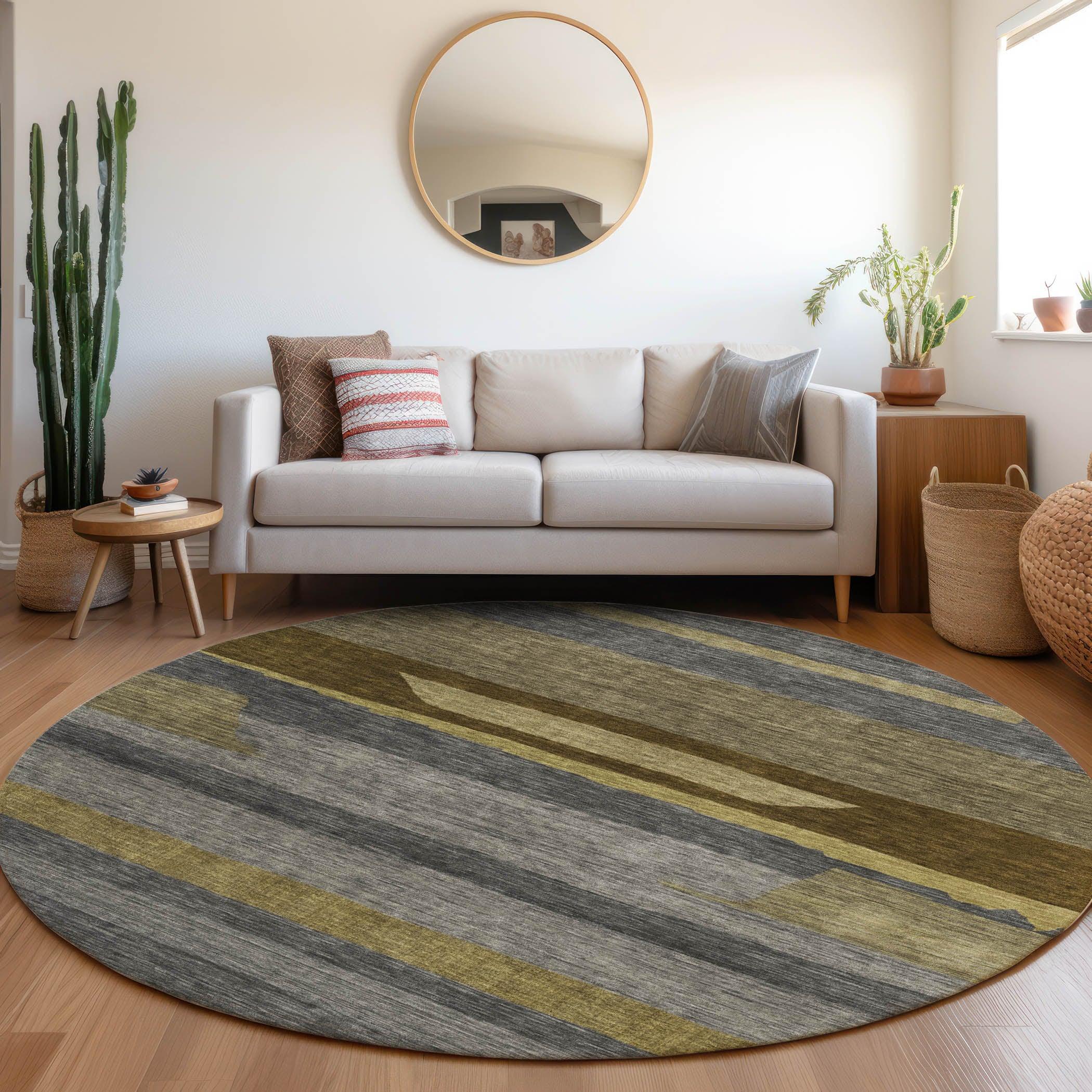 Addison Rugs Haelora Gray Washable Indoor-Outdoor Rug