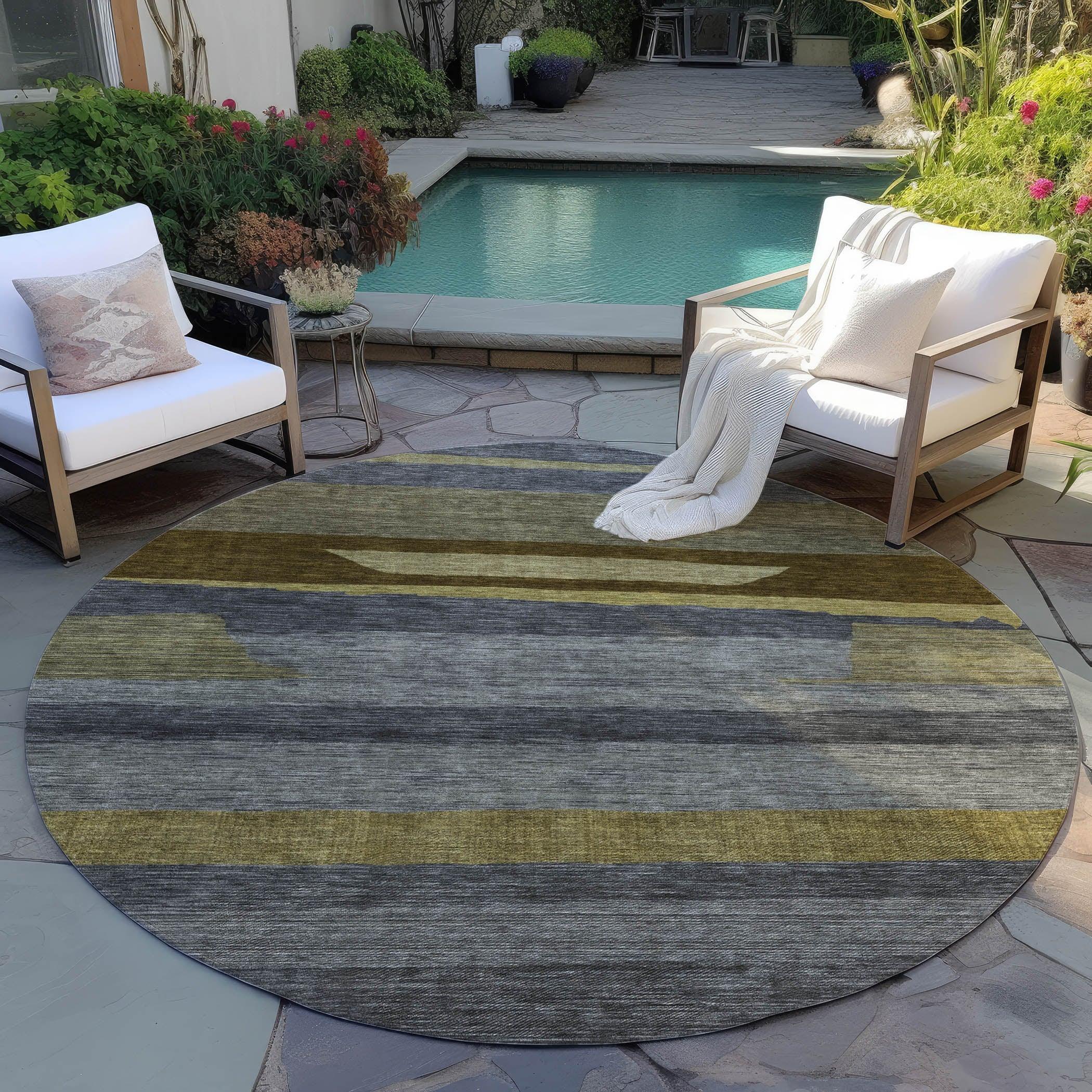 Addison Rugs Haelora Gray Washable Indoor-Outdoor Rug
