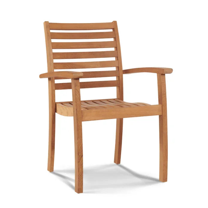 HiTeak Hamilton Teak Patio Square Dining Set 7PC
