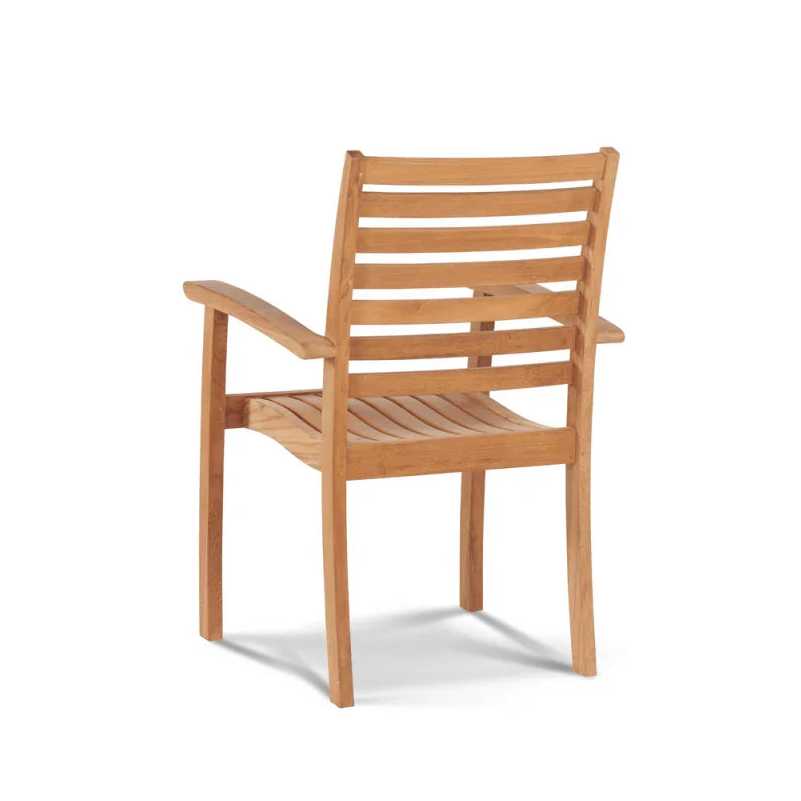 HiTeak Hamilton Teak Patio Square Dining Set 7PC