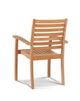 HiTeak Hamilton Teak Patio Square Dining Set 7PC