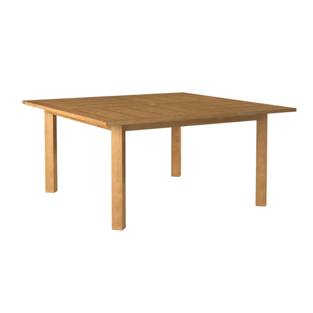 HiTeak Hamilton Teak Patio Square Dining Set 7PC