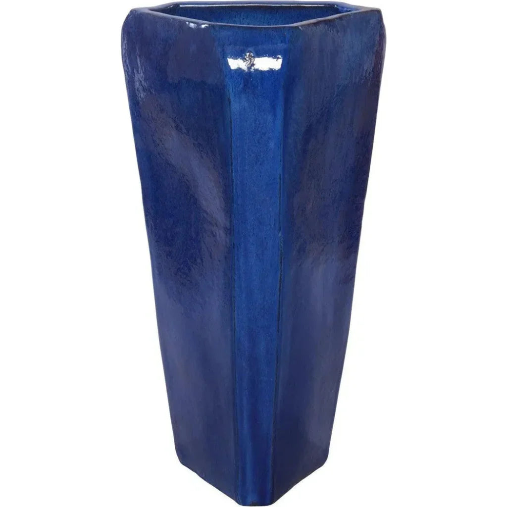 Emissary Handcrafted Ceramic Triangle Outdoor Pot