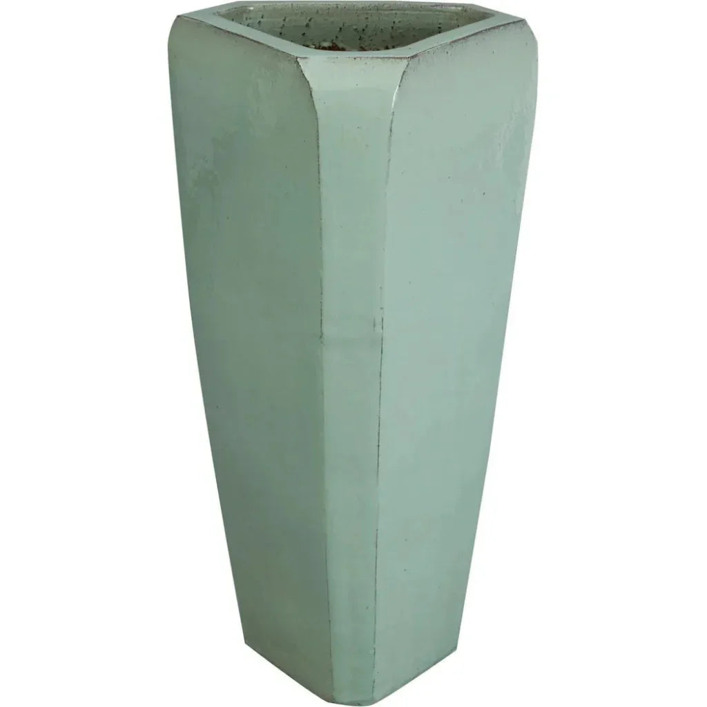 Emissary Handcrafted Ceramic Triangle Outdoor Pot