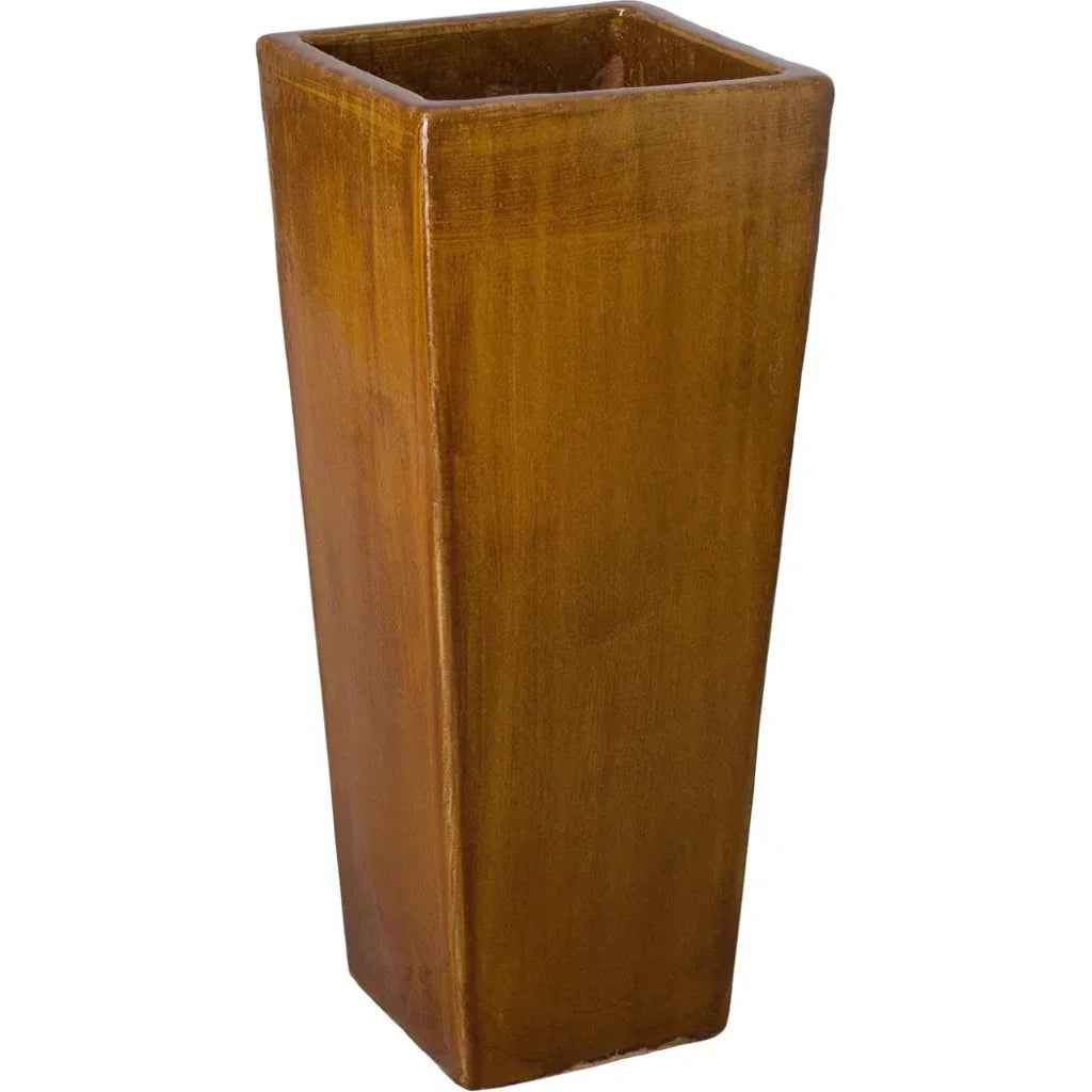 Emissary Handcrafted Square Outdoor Ceramic Pot
