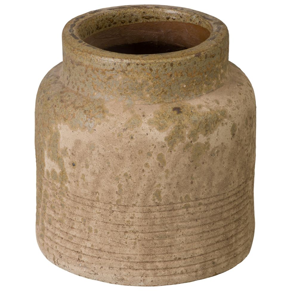 Emissary Hastings Antique Amber Ceramic Outdoor Planter
