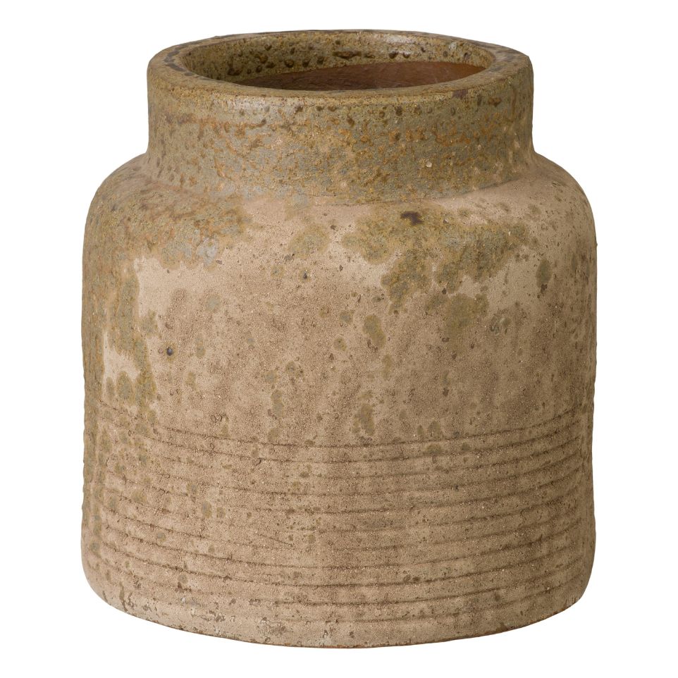 Emissary Hastings Antique Amber Ceramic Outdoor Planter