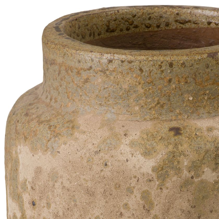 Emissary Hastings Antique Amber Ceramic Outdoor Planter
