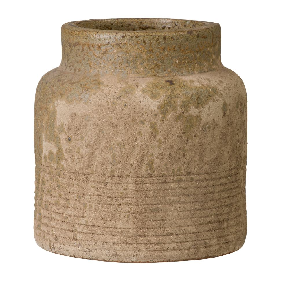 Emissary Hastings Antique Amber Ceramic Outdoor Planter