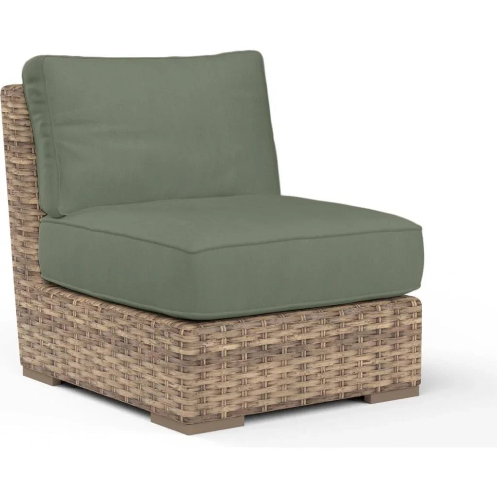 Sunset West Havana Sunbrella Armless Outdoor Club Chair