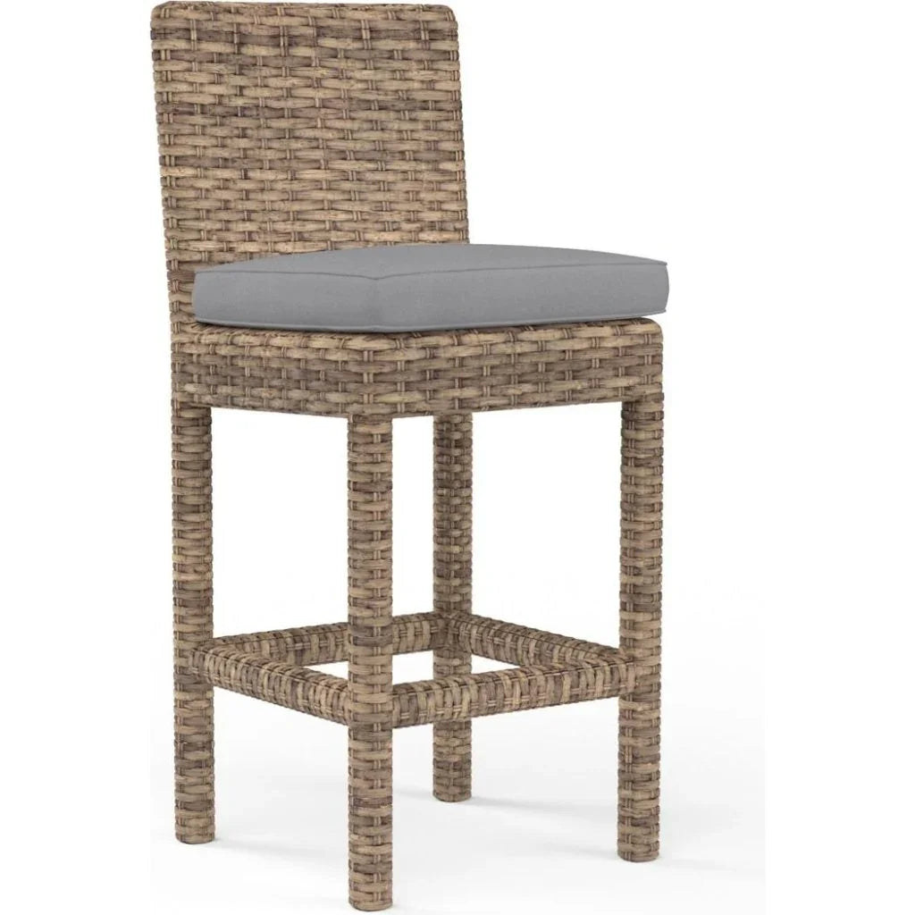 Sunset West Havana Sunbrella Outdoor Barstool 2PC