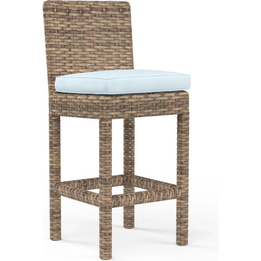 Sunset West Havana Sunbrella Outdoor Barstool 2PC