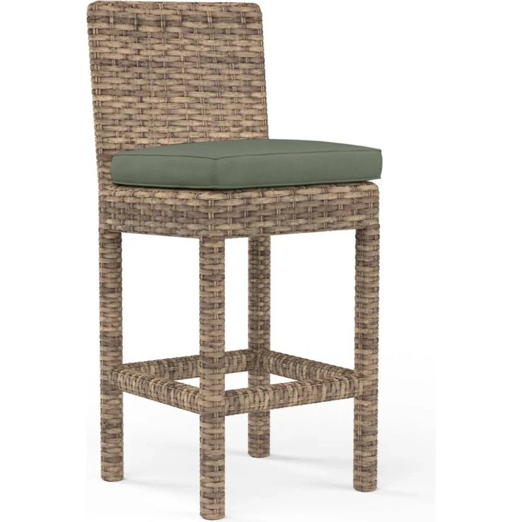 Sunset West Havana Sunbrella Outdoor Barstool 2PC