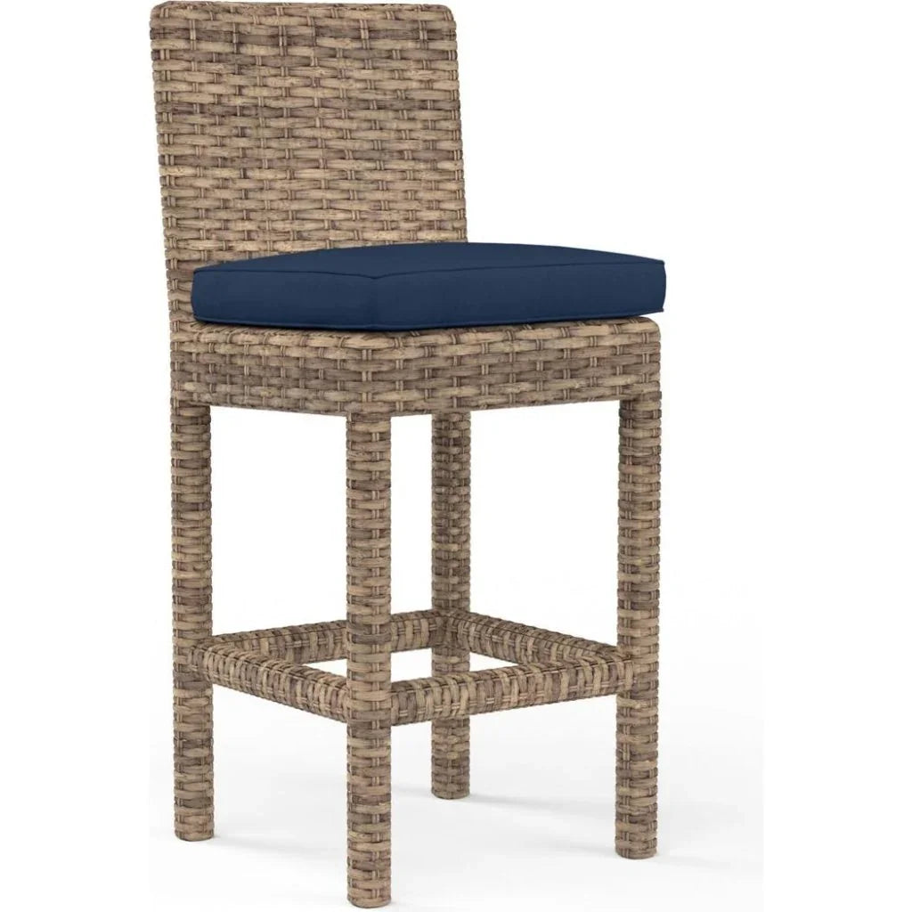 Sunset West Havana Sunbrella Outdoor Barstool 2PC