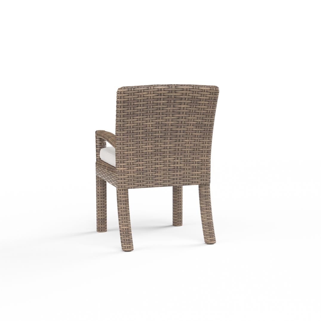 Sunset West Havana Sunbrella Outdoor Dining Armchair 2PC
