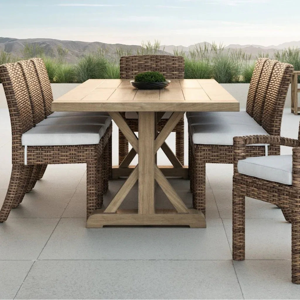 Sunset West Havana Sunbrella Outdoor Dining Armchair 2PC