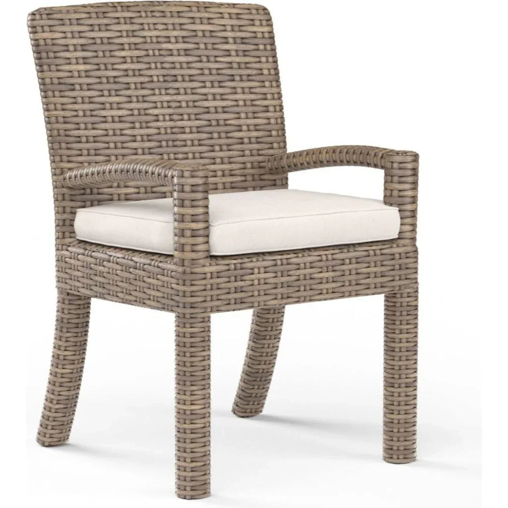 Sunset West Havana Sunbrella Outdoor Dining Armchair 2PC
